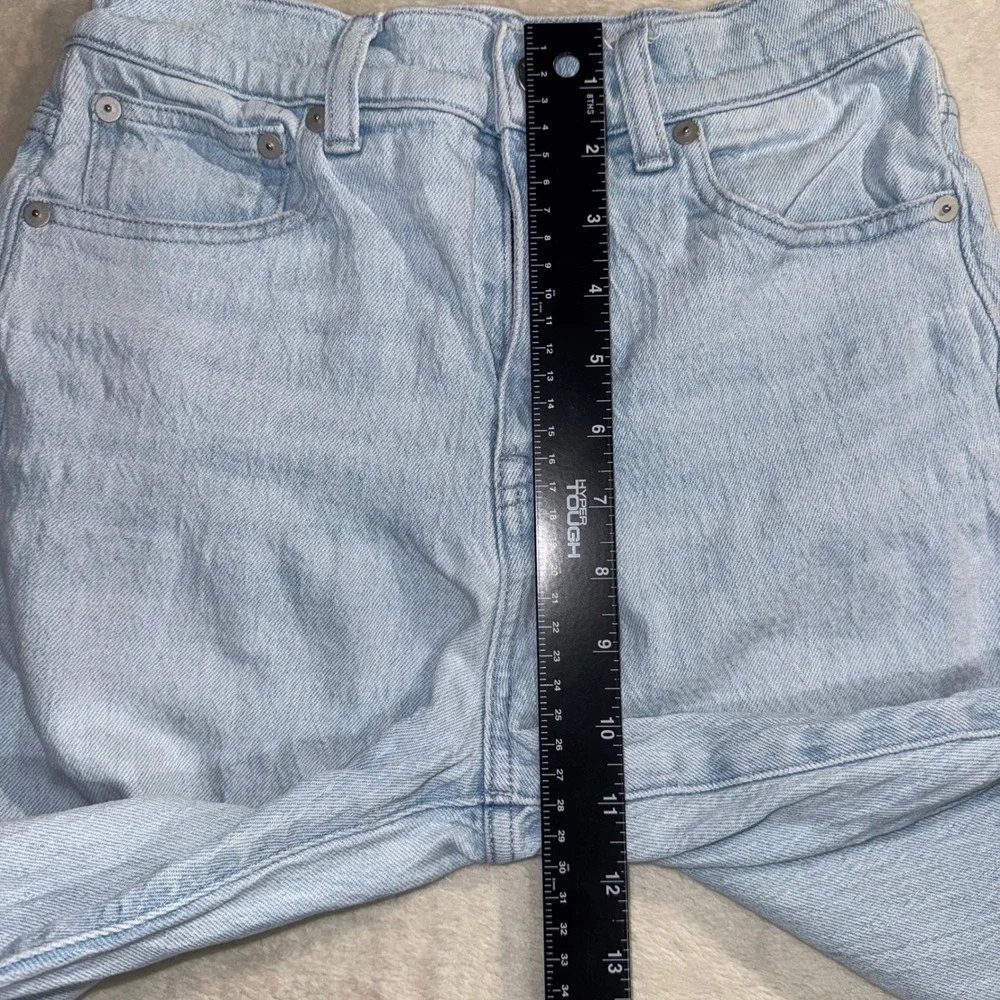 Madewell 90s Straight Leg Jeans Light Wash High Rise Size 25 Denim